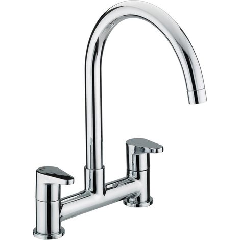 Bristan Quest DSM Chrome Deck Mounted Kitchen Mixer Tap Surface Mounted (1/5)