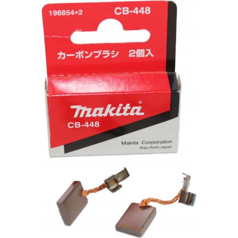 Makita CB-448, kit de cepillos de carbón, ideal para reemplazo en herramientas eléctricas Makita, alta calidad, durabilidad y fiabilidad, fácil instalación (1/3)