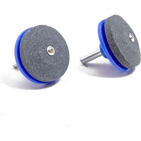 Lawn Mower Blade Sharpener Wolf Drill Attachment 2 Pack Rotary Garden Tools (1/5)