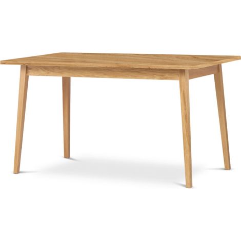 KONSIMO Esstische Höhe 75cm und Eichenholzbeine "FRISK", Beige, Spanplatte, Scandinavian, 160x75x90cm (1/3)