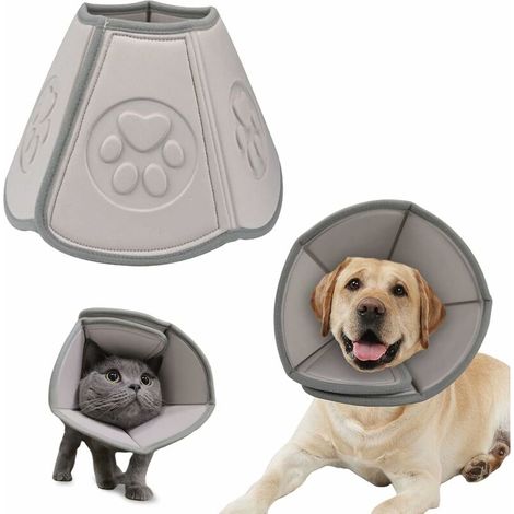 Soft Dog Cone Collar, Pet Recovery Cone for Dogs and Cats, Post Surgery Protective Collar for Small Medium Dogs (1/5)