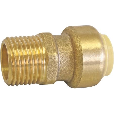 Conector de latón a presión para tuberías de cobre, PEX o multicapa de Ø15