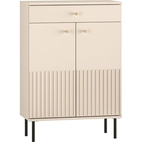 Selsey CALETTO - Meuble à chaussures avec tiroir 68 cm - beige (1/5)