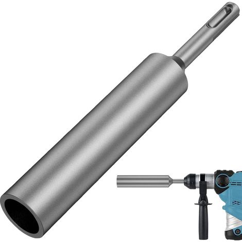 Outil d'enfoncement pour piquet de terre (longueur 160 mm) — Acier trempé, tête d'impact de 20 mm pour marteau perforateur — Compatible avec les marteaux perforateurs SDS Plus (1/5)