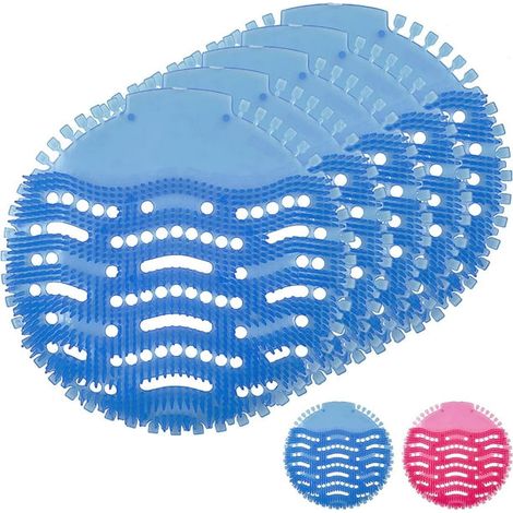 Urinal splash pad, odor toilet deodorizer, and urinal splash cover for men's toilets (urinal screen ocean mist blue, pack of 5) (1/3)