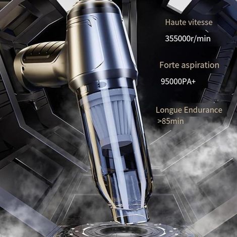 Aspirapolvere portatile senza fili per auto con motore brushless ad alta potenza da 20.000 PA e borsa portaoggetti in EVA. (1/3)