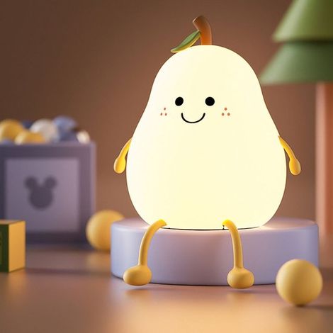 Lampe de chambre d'enfant - Rechargeable par USB - Veilleuse sans fil - Pear Light (1/5)