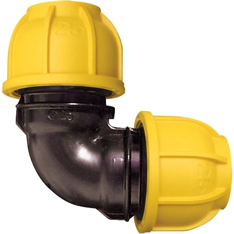Raccord coude Égal Jardibric Raccordements Arrosage Enterré Raccord de compression PN10 (Ø25) (1/2)