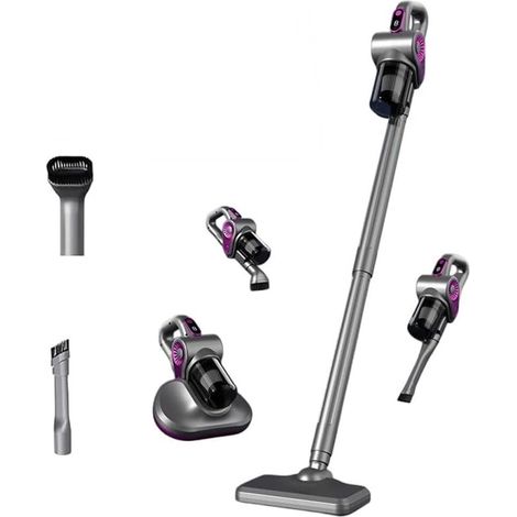 TrAdE Shop Traesio - Aspirapolvere Scopa Elettrica 4in1 Senza Fili Pulizia Casa Pavimenti Tappeti Acari 15000pa - (1/5)
