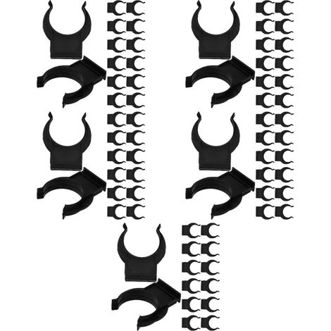 100 clips de fixation pour plinthes meubles cuisine en plastique (1/5)