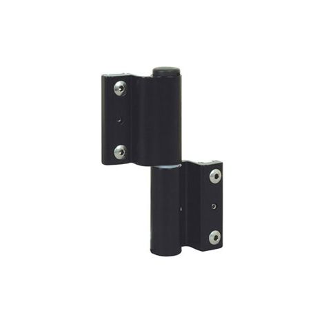 Cerniera a morsetto Venice FAPIM per porte-finestre - nero 9005 - gola 10x14,5 - 5601B-37