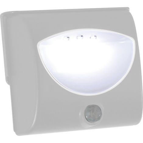LED Treppenlicht Batterie mit Bewegungsmelder silber Batteriebetrieb (1/4)