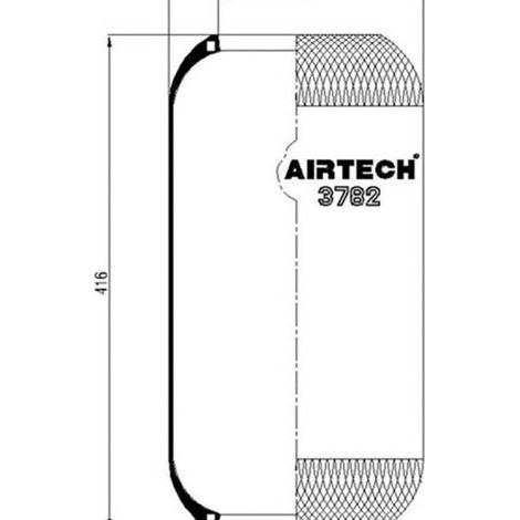 Cojín de aire Iveco Mercedes Renault 04703904, 3823277201, 3823277301, 4703904, 5000869179