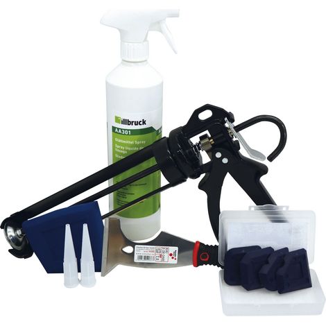 vasalat Profi Silikonspritze mit Zubehör, Fugen Reparatur Set 7-teilig (1/5)