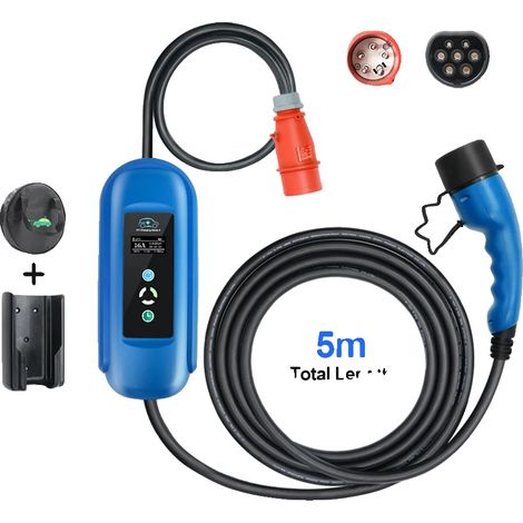 Chargeur EV Portable, 11KW de Puissance, Options de Courant Ajustables (1/5)