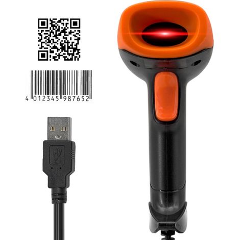 Beyamis Lecteur codes-barres USB 1D/2D - CMOS PDF417 Windows Mac (1/5)