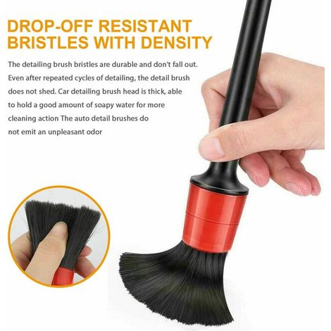 Kit de brosses de détail, brosses de nettoyage électrique, tampons de polissage pour voiture, brosse de nettoyage pour grilles d'aération, jantes et autres éléments de nettoyage. (1/5)