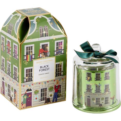 EDG Enzo De Gasperi Candela di Natale Rue de Rivoli H 12 Cm Black Forest  Vert (1/5)
