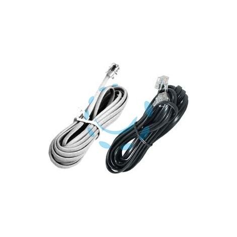 CAVO LINEARE TELEFONICO PLUG 6/4 - mt.2 colore bianco 21280
