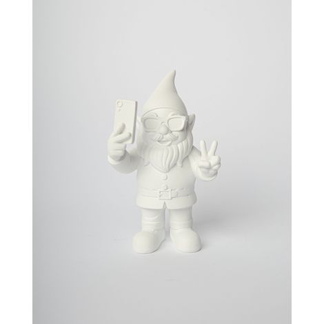 Gnomo Decorativo Selfie 12 CM Bianco Blogo