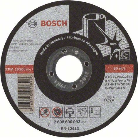 Bosch Trennscheibe gerade Expert for Inox AS 46 T INOX BF 115 mm 2 mm 25 Stk (1/5)