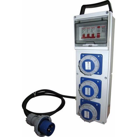 Quadro Elettrico Asc Cantiere 3 Prese 220V IP67 Maurer
