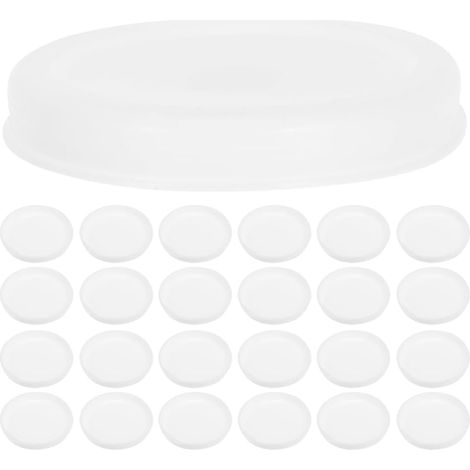 Embouts en plastique blanc pour tubes carton de 76 mm, lot 50 (1/5)