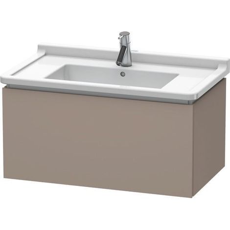 Meuble-lavabo L-CUBE 820x469mm 1 tiroir coulissant we hgl ES NB centre