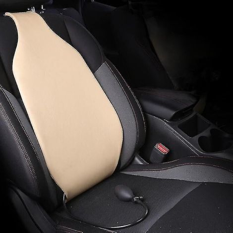 Dynamisches Lendenkissen mit pneumatischer Unterstützung, intelligente Lendenwirbelstütze für universelle Autositze, manuelle Luftpumpe, 10 Airbags (1/5)