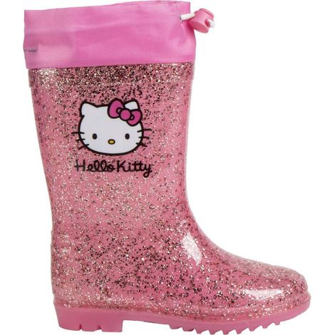 Bottes en Caoutchouc pour Enfants Hello Kitty Fuchsia