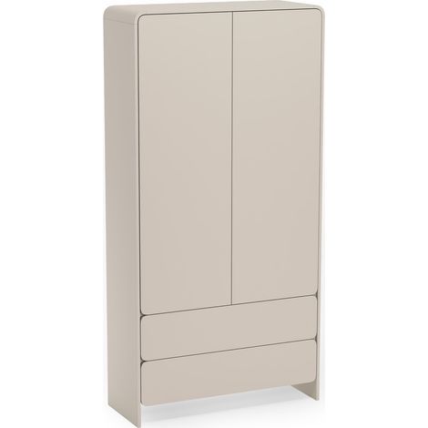 Selsey Lummo – Kleiderschrank 2-türig, Kleiderstange, Fächer & 2 Schubladen, Kaschmir, 100 cm (1/5)