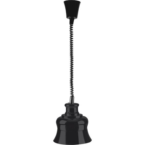 Lampe Chauffante Infrarouge, Lampe Extensible, Chaleur Infrarouge, Aluminium, 275 W, Ampoule Incluse, Noir, 27x27x37cm (1/5)