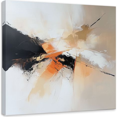 Wandbild Abstraktion beige orange 30x30 cm (1/5)