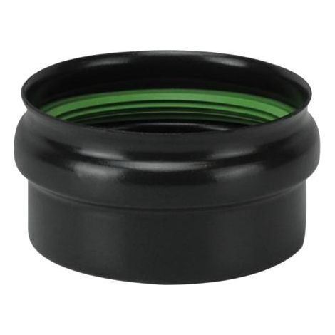 TAPPO CIECO TUBO STUFA PELLET Ø8CM NERO