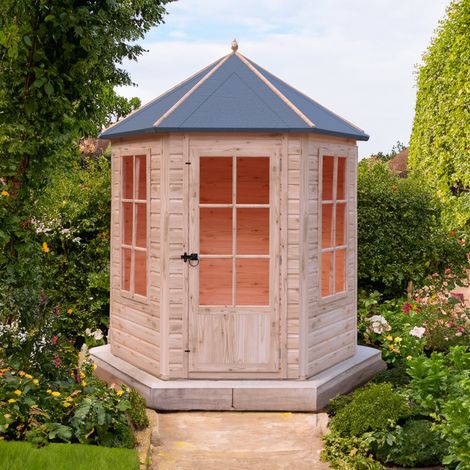 Gazebo Summerhouse Shiplap Summerhouse Garden Sun Room Approx 6 x 6 Feet (1/5)