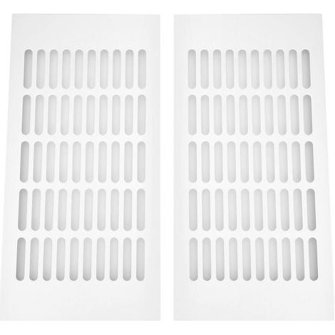 Grille de ventilation pour armoire et coffret électrique – Aluminium anodisé 150 x 300 mm – Lot de 2 (1/5)