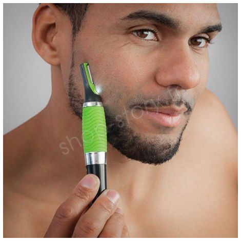 Micro tondeuse électrique de précision – 4 longueurs de coupe – Lumière LED pour zones sensibles – Ergonomique et portable – Shop-Story