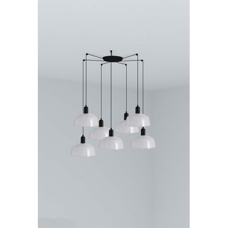 TATAWIN M metallo 7L Lampada a sospensione bianca