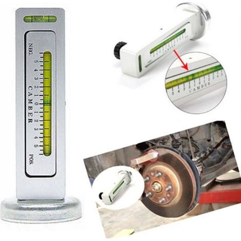 Magnetische Wasserwaage zur Ausrichtung der vier Autoräder, Libelle, Lineal, Hilfsmittel zur Einstellung des Neigungswinkels, magnetische Positionierung (1/5)