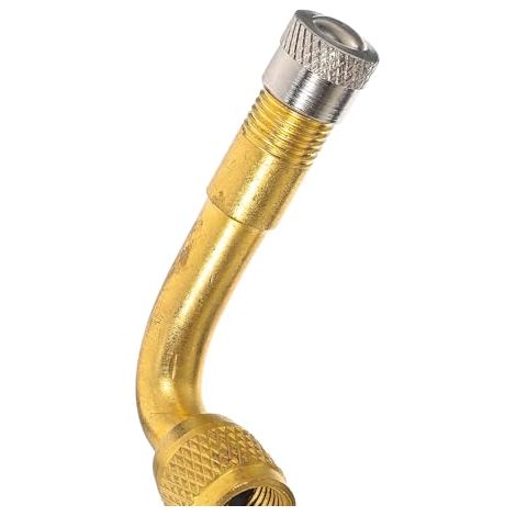 Adaptateur de Valve de Pneu Rallonge de Valve Coudée à 90 Degrés en Laiton Fiable et Polyvalente pour Moto et Installation de Poulie Fixe (1/5)