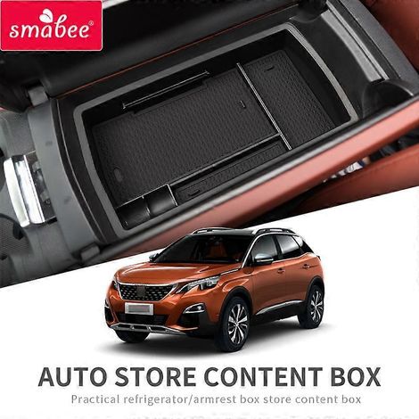 Boîte de rangement Smabee pour accoudoir Citroën C5 Aircross 2017-2023 (C5 Aircross, boîte rouge) (1/5)