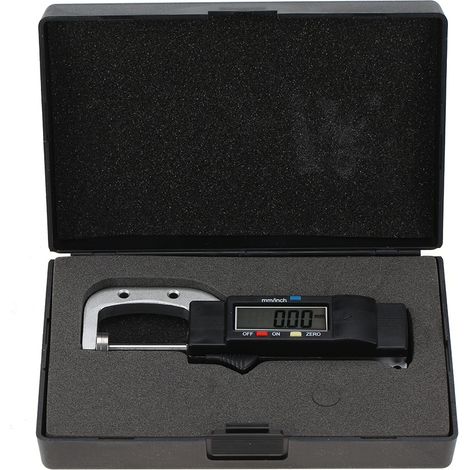 Horizontal Type Electronic Digital Display Caliper Thickness Gauge Measuring Tool 0-25mm
