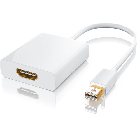 CSL Mini DisplayPort zu HDMI Typ A Audio- & Video-Adapter, Full HD MiniDP Adapter / Konverterkabel (1/5)