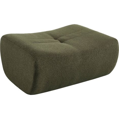 sweeek - Hocker, Fußhocker mit strukturiertem Bouclé-Bezug für Sessel und Sofas