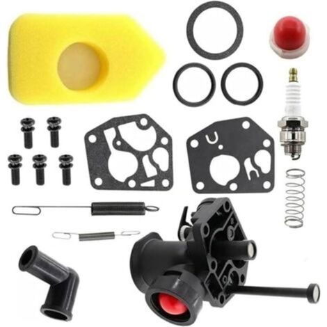 Kit carburateur pour tondeuse à gazon 499809 498809A 494406 et filtre à air 698369 Ressort de régulateur 691859 692211 Membrane 795083 495770