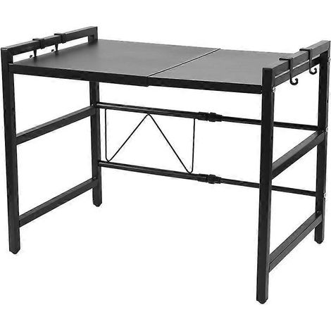 Ausziehbarer Mikrowellenofenrost, 2-stufiges, verstellbares Arbeitsplattenregal (1/5)