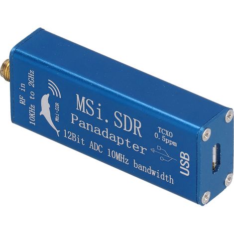 Récepteur SDR MSI.SDR 10 kHz à 2 GHz Panadapter avec convertisseur analogique-numérique 12 bits et interface COM (1/5)