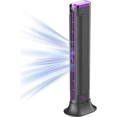 Mini tour de climatisation portable sans pales, rechargeable par USB, idéale pour les chambres, les maisons, les voitures et les camping-cars. (1/5)