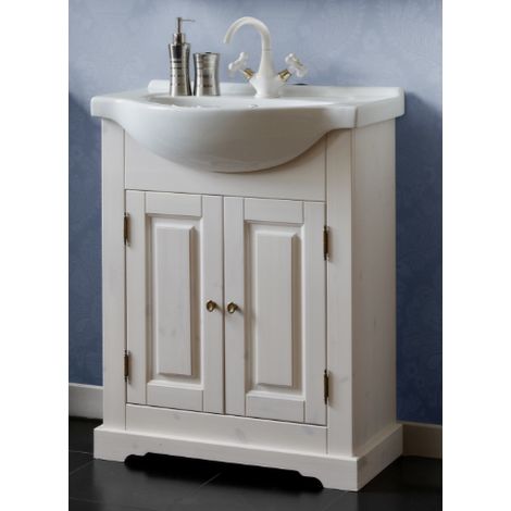 Ensemble meuble vasque de salle de bain - Bois - 65 cm - Sophie - Livraison gratuite
