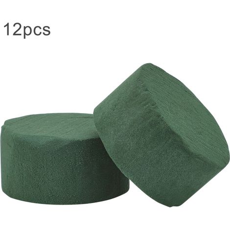 12 blocs de mousse florale ronde pour compositions de fleurs séchées - Matériel d'arrangement floral artisanal